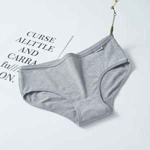 Culottes sexy taille moyenne en coton tricoté pour femmes, antibactériennes, couleur unie, brodées, en stock, vente en gros à prix réduit - Product Image 5