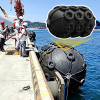 Penyangga Anti Tabrakan Karet Pneumatik Yokohama untuk Kapal, Aplikasi Berlabuh di Dermaga