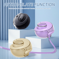 Écouteurs sans fil JM13 AI avec indicateur de batterie LED, traducteur vocal portable pour les voyages et la communication professionnelle, écouteurs OWS