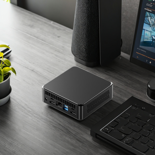 INYUDA N100 Gaming Mini PC LAN M.2 NVMe SSD Slot DDR4 3200MHz Win11 8GB Video Quad Core Desktop WiFi Office Computer NAS AU