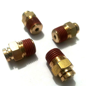 Raccords en laiton Dot Push Connect Connecteur mâle 1/4Tube X 1/8Npt ALITAIR Suspension pneumatique - Product Image 3