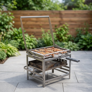 BlazeFor Modern Korean Style Stainless Steel Rotating Rack <b>BBQ</b> Grill for Parties and Large Gatherings - Product Image 5