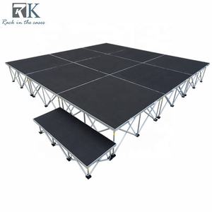 Scène de théâtre en aluminium, forte capacité de charge, plateforme de scène pliable pour événements en plein air, concerts - Product Image 1