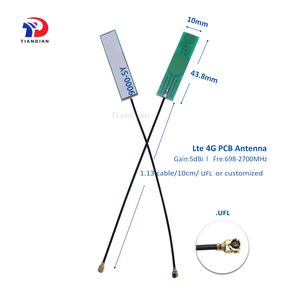 <span class=keywords><strong>Antena</strong></span> Interna Flexible Adhesiva MHF4 Ufl Desmontada <span class=keywords><strong>de</strong></span> Alta Ganancia 8dBi Gsm WiFi Lte 4G 5G FPC PCB - Product Image 4