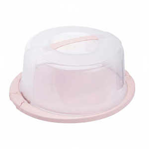 Contenitore rotondo per conservare e trasportare torte, rosa nordico - Product Image 2