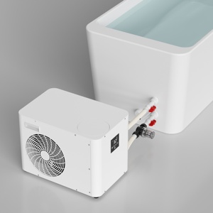 Modern Acrylic Fitness and Recovery Ice Bath Massage Bathtub + 1HP 1.5HP Cold <b>Water</b> Plunge Chiller Machine with <b>Filter</b> Ozone - Product Image 3