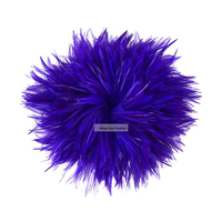 Selle teinte Hackle poulet coq plume pour artisanat bricolage montage de mouches chapellerie carnaval cheveux accessoire boucle d'oreille fête décor à la maison