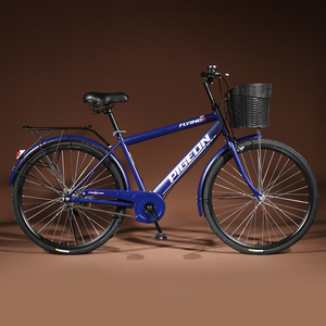 <span class=keywords><strong>Bicicleta</strong></span> Urbana <span class=keywords><strong>Vintage</strong></span> de 26 Pulgadas, Cuadro de Acero de Alto Carbono, Llantas de Aleación de Aluminio, Una Velocidad/7 Velocidades, Neumáticos de 2.5 Pulgadas para Ciclismo Urbano - Product Image 5