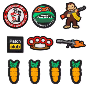 Victorygen Patchs 3D en silicone PVC, étiquettes en caoutchouc pour vêtements, patchs de logo de créateur, à <span class=keywords><strong>coudre</strong></span> et thermocollants - Product Image 1