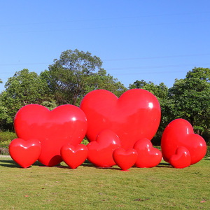 Grande sculpture en GRP en forme <span class=keywords><strong>de</strong></span> cœur pour extérieur, aménagement paysager <span class=keywords><strong>de</strong></span> jardin, centre commercial et complexe résidentiel, photo virale - Product Image 2