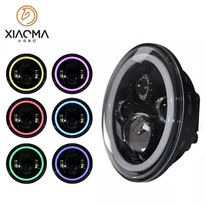 Off-road Vehicle Modified Round 7 Inch RGB Auxiliary Car Driving Led Spotlight H4 Mercedes 4x4 Amg G63 Led Headlamp