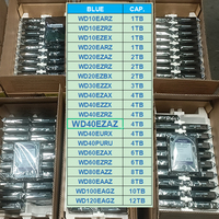 Disque dur interne pour PC de bureau 4 To bleu WD40EZAX 3,5 pouces SATA III 6 Gbit/s 5400 tr/min 256 Mo de cache Enregistrement CMR NoTouch Ramp Load