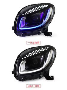 สำหรับ Mercedes-Benz ชุดไฟหน้า LED แบบเต็มจอสีฟ้า6000K ไฟสำหรับการวิ่งกลางวันสภาพใหม่ - Product Image 6