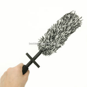 Cepillo de limpieza de ruedas de microfibra para detalles de llantas de lavado de autos de cabeza plana - Product Image 6