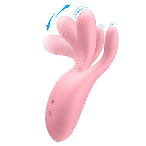 Pretty Love Vibrador de carga USB Dos dedos 10 Vibración y un dedo 5 Ajustes de cabeceo Juguetes sexuales divertidos para damas - Product Image 1