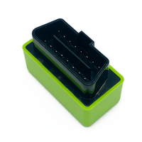 Carcasa de conector OBD + 16 pines para coche, carcasa de plástico de extremo de prueba de automóvil, respetuosa con el medio ambiente, todos los coches de la serie