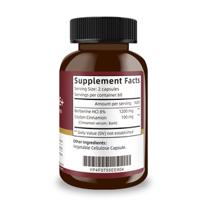 Extractos de berberina personalizados que favorecen la salud cognitiva y gastrointestinal para adultos. 120 cápsulas de berberina. - Product Image 2