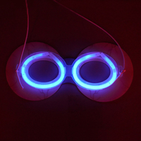 Masque de sorcière multicolore Halloween glow fournitures de fête sombres illuminées pour les enfants