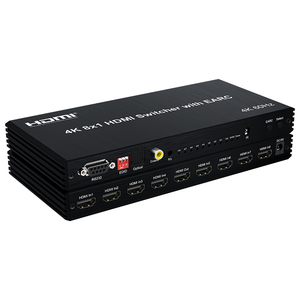 สวิตช์ <span class=keywords><strong>HDMI</strong></span> แยกสัญญาณ 8x1 4K สวิตช์ <span class=keywords><strong>HDMI</strong></span> <span class=keywords><strong>8</strong></span> <span class=keywords><strong>เข้า</strong></span> 1 <span class=keywords><strong>ออก</strong></span> พร้อม IR และเสียง Earc - Product Image 1