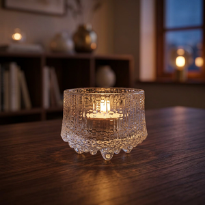 Support en verre pour bougie votive KS International, fait main et écologique, de haute qualité pour la décoration de la maison, les festivités de Noël - Product Image 3