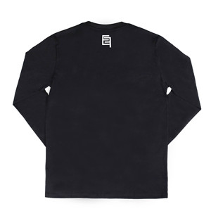 Maglietta a <span class=keywords><strong>maniche</strong></span> <span class=keywords><strong>lunghe</strong></span> in Jersey 100% in cotone 100% cotone con lettere di cotone nero Unisex T Shirt da <span class=keywords><strong>uomo</strong></span> a manica lunga - Product Image 2