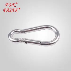 304 Stainless Steel High Quality M8 Carabiner Spring Snap Hooks With Screw