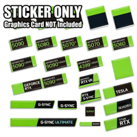 Autocollant décoratif en PVC adhésif pour cartes graphiques RTX 5090 5080 5070, pour ordinateur portable, PC de bureau, décoration DIY