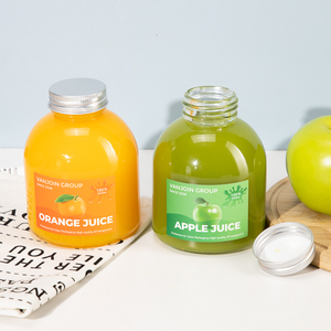 Botellas de Vidrio Transparentes Recargables de 300 ml con Tapa de Rosca para Té con Leche, Yogur, Bebidas, Refrescos, Agua, Jugo - Product Image 1