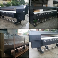 Imprimante à sublimation publicitaire grand format TIFFAN 3,2 m (10 pieds) à solvant écologique avec quatre têtes d'impression I3200