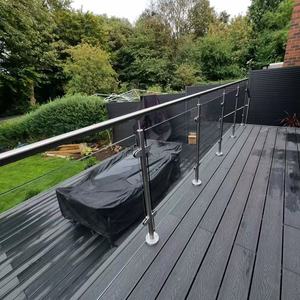 2025 mô hình mới nhất hiện đại thép không gỉ kính lan can, nhà máy bán hàng trực tiếp, phù hợp với tiêu chuẩn CE - Product Image 3