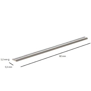 Lame per pialla 82x5.5x1.2mm HSS, set da 2 pezzi per utensili da falegnameria - Product Image 3