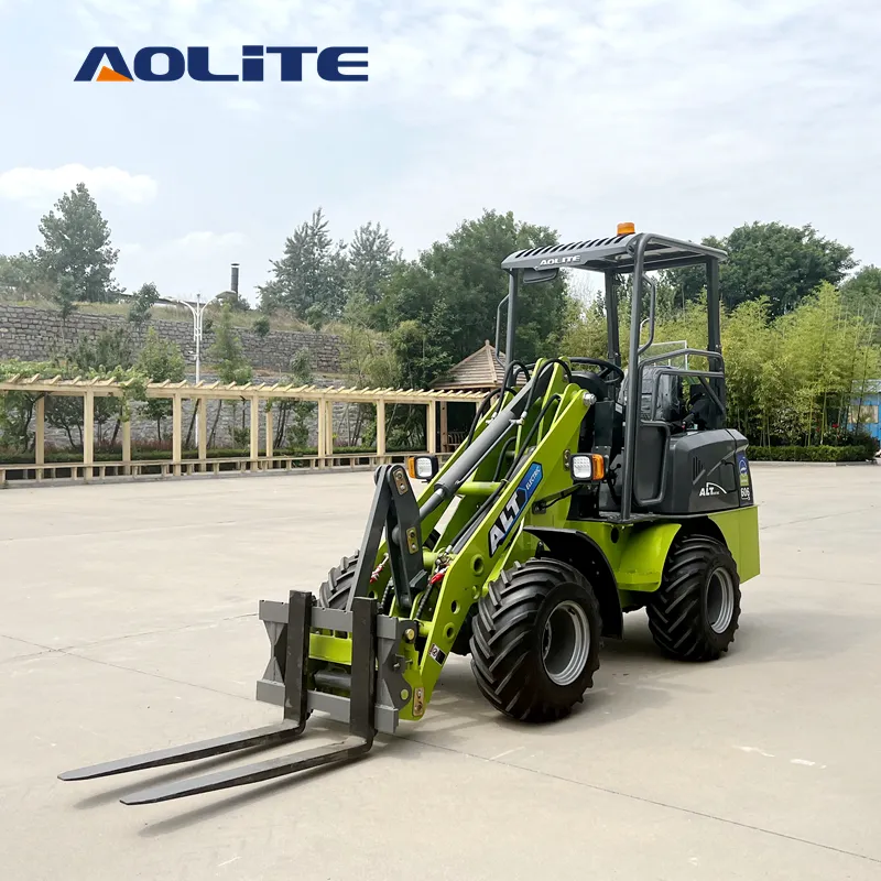 AOLITE 606 small articulated pure electric loader small shovel loader elektrische minilader for farm work