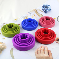 Diffuseur de sèche-cheveux pliable universel résistant à la chaleur, souffleur pour cheveux bouclés, diffuseur de sèche-cheveux pliable en Silicone