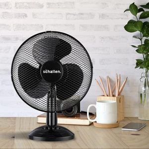 ホット販売12インチミニポータブルテーブルファン軽量AC電気3速空冷機械制御オフィス家庭用 - Product Image 6