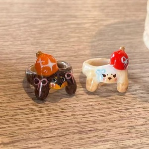 Lovely Enamel <strong>Cat</strong> <strong>Ring</strong> Fashionable Alloy Drop Oil <strong>Cat</strong> Head <strong>Ring</strong> Trendy Gold Plated Accessories for Students and Girls - Product Image 4