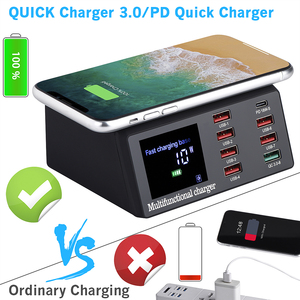 Produits les plus vendus <span class=keywords><strong>chargeur</strong></span> multifonctionnel QC3.0 <span class=keywords><strong>chargeur</strong></span> rapide pour iphone 15 14 Pro <span class=keywords><strong>Mac</strong></span> pour <span class=keywords><strong>Samsung</strong></span> Galaxy affichage LED personnalisé - Product Image 2