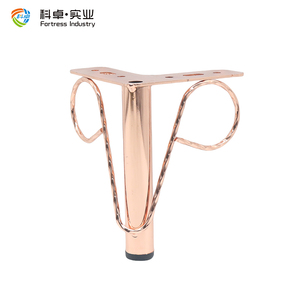 All'ingrosso metallo moda oro rosa gamba dei capelli della sabbia Hardware moderno piede d'oro pesante gambe da tavolo ad angolo divano gambe - Product Image 2