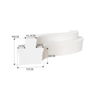 Giá để trưng bày giấy gấp gọn di động, thiết kế Art Deco, dành cho cửa hàng thời trang & sự kiện triển lãm - Product Image 6