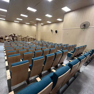 Vente en gros de sièges d'auditorium de théâtre empilables bon marché en métal chaises de rangée de salle de conférence chaises d'église - Product Image 4