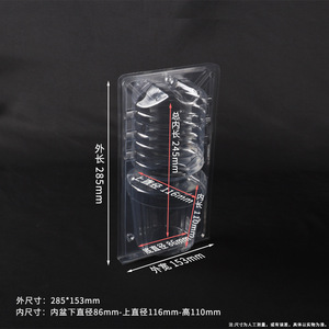 Boîte d'emballage pour plantes en pot Hst Pet, diamètre intérieur 245 mm, emballage en blister transparent en plastique pour fleurs et semis - Product Image 4