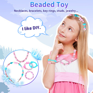 Trẻ Em Của Acrylic Hạt 24 Lưới Phụ Kiện Đảng Quà Tặng Thủ Công Hạt Tự Làm Vòng Đeo Tay Thủ Công Kit Câu Đố Trẻ Em Đồ Trang Sức Làm Đồ Chơi - Product Image 4