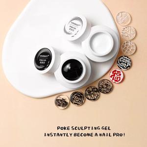 Nuevo producto, esmalte de <span class=keywords><strong>uñas</strong></span> multifuncional, Gel UV pintado, <span class=keywords><strong>pegamento</strong></span> de encaje de <span class=keywords><strong>uñas</strong></span>, Gel <span class=keywords><strong>para</strong></span> esculpir Poke blanco y negro - Product Image 2