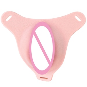 <b>Liquid</b> <b>Silicone</b> Wearing Sissy Strap on Chastity Leather Pants Adult Sex Toys - Product Image 4