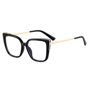 MS 81157 2024 Femmes Nouveau <span class=keywords><strong>Carré</strong></span> à la Mode TR90 + Monture Métallique Optique Anti-Lumière Bleue Lunettes de Mode Logo Personnalisé - Product Image 2