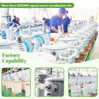 Transformador sumergido en aceite montado en poste 25kva 50 Kva 100kva 500 Kva Transformador de distribución monofásico