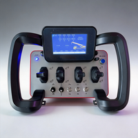 Système de télécommande hydraulique sans fil à 4 joysticks, télécommande hydraulique sans fil, télécommande hydraulique 12v24v avec écran LCD