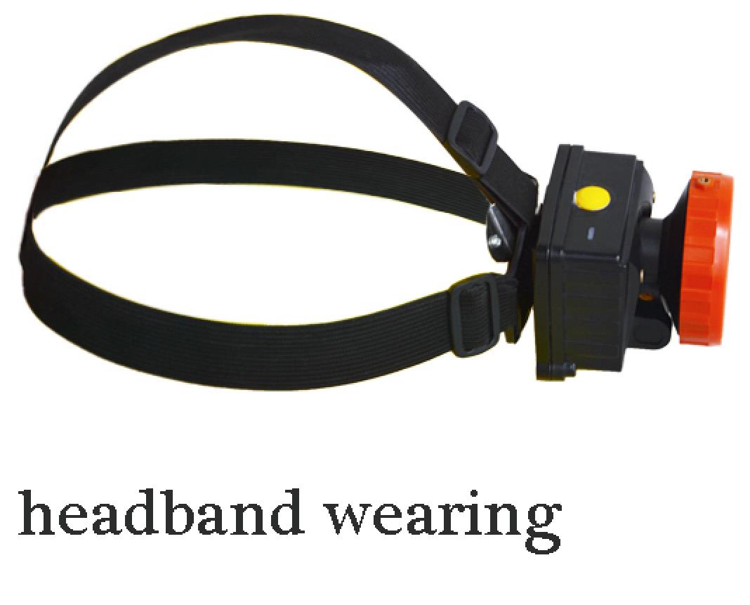 ATEX certified cordless integrated LED headlamp with SOS strobe mode