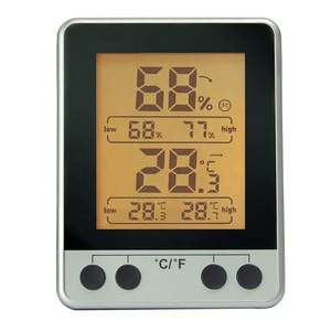 מד חום-לחות דיגיטלי מגנטי פנימי, מקליט טמפרטורה גבוהה/נמוכה, 3 רמות נוחות, צג LCD עם תאורה אחורית, פלסטיק - Product Image 5