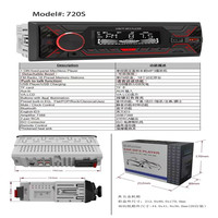 Radio FM Chargeur stéréo 2 Dual Usb Car Bt 12v 24v 1 Din Aux in Receiver Car Mp3 Player