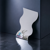 Plaque de miroir acrylique dorée sur mesure 1mm 2mm 3mm, panneau de miroir en plastique flexible pour décoration intérieure